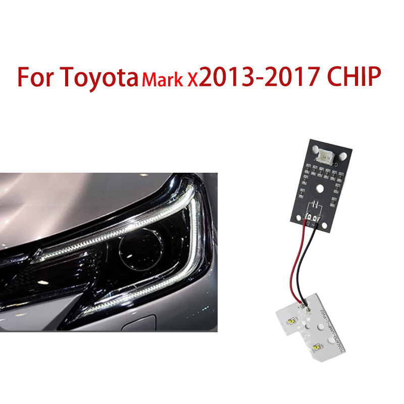 Proto Board - 車のヘッドライト DRL チップバラストチップ白色光エンジェルアイ回路基板光源チップトヨタレイツマーク X 2013-2017