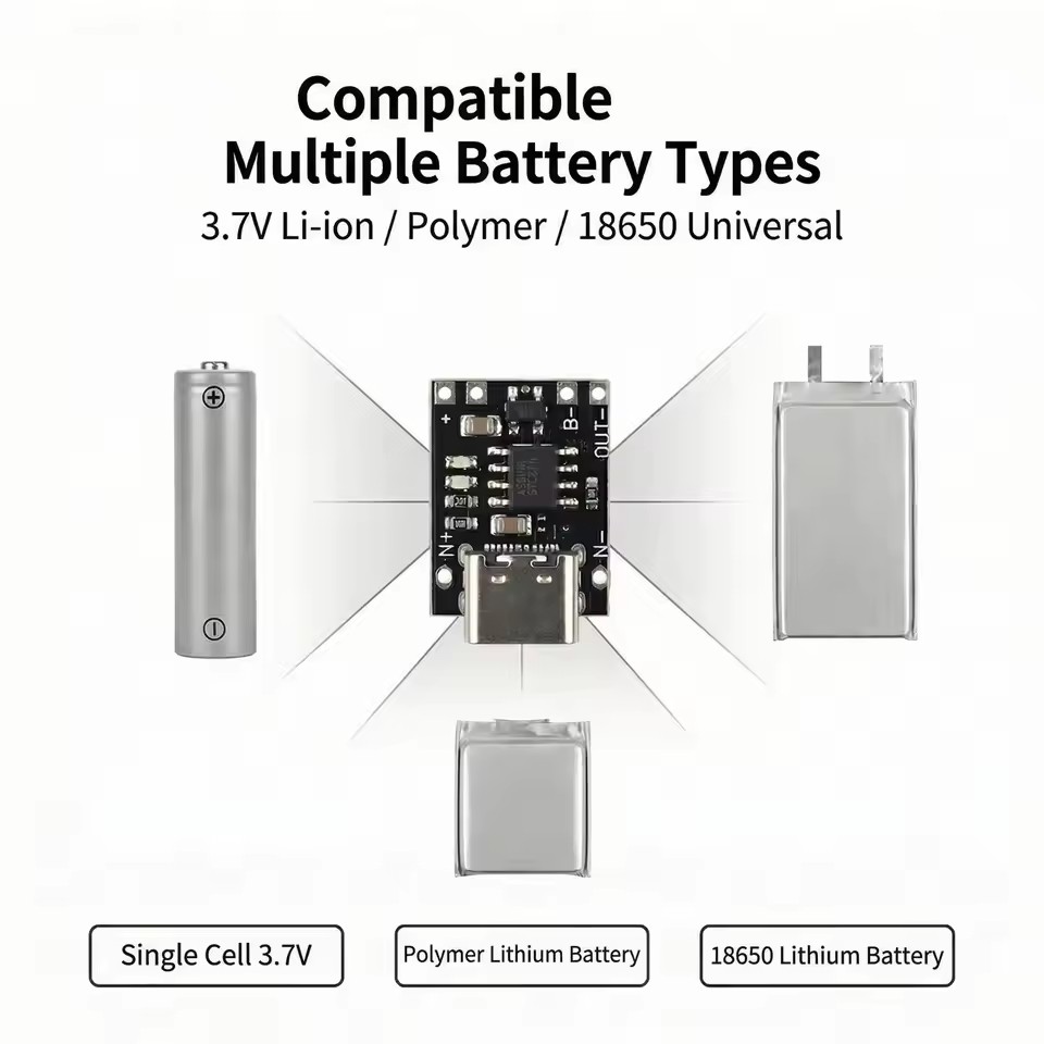 1～20個入り TP4056 3.7V リチウムバッテリー充 - Usb C Cable のレビューと価格