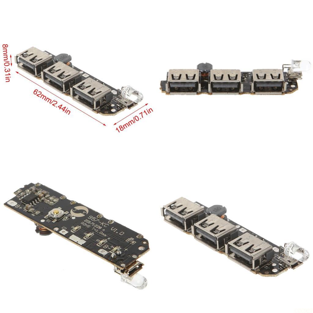B03F 5V 2.1A 3 USB 電源銀行充電器電源銀行 - Li Ion Charger Module のレビューと価格