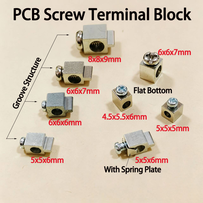 10/20 個 PCB ネジ端子台角型銅端子複数のサイズが利 - Screw Terminal Block のレビューと価格