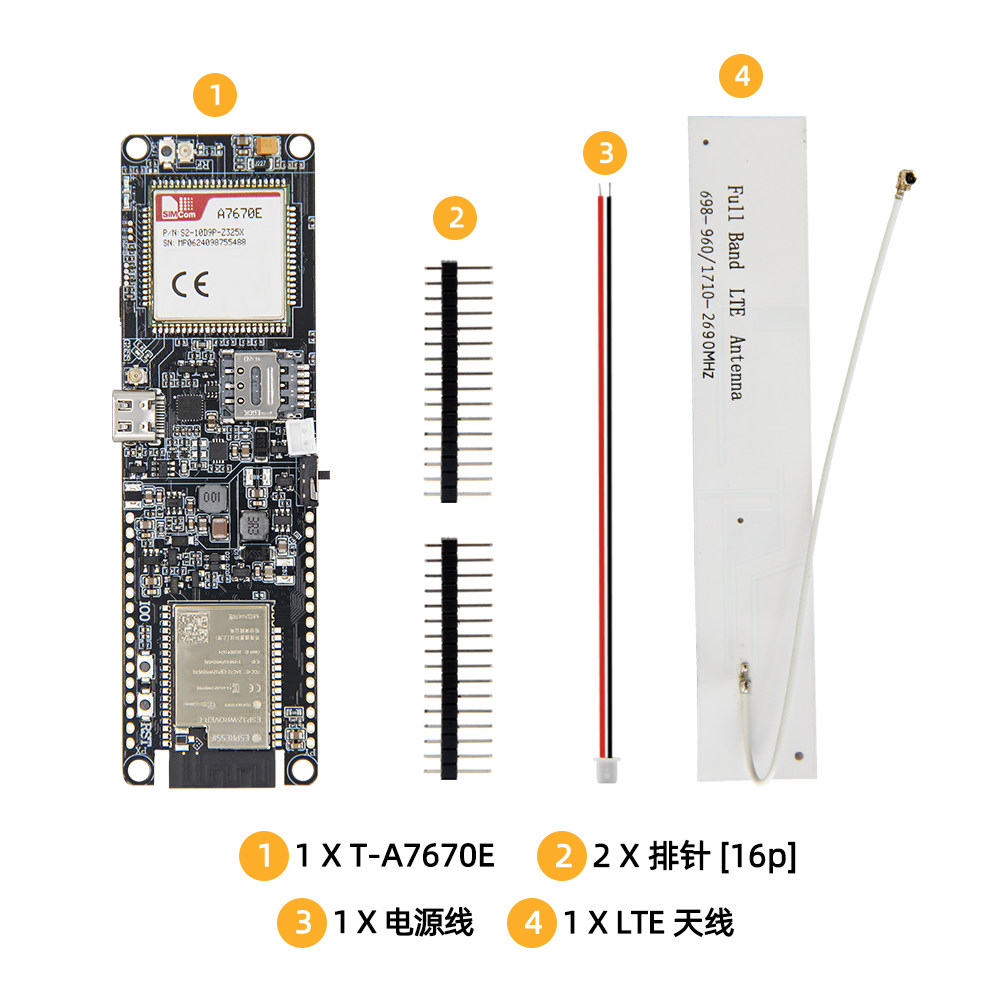 LILYGO T-A7670E ESP32開発ボード WiF - Esp32 Battery Holder Lipo のレビューと価格
