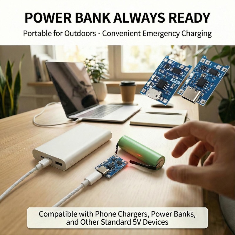 5V 3A マイクロ/タイプ-c/ミニ 18650 TP40 - Li Ion Charger Module のレビューと価格