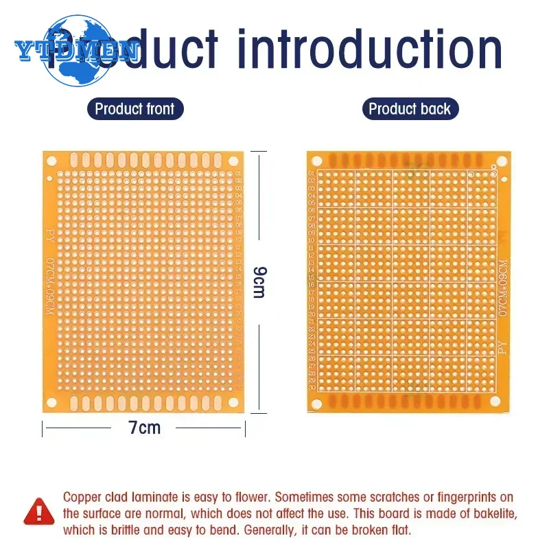 1-20 個 5 × 7 センチメートル PCB ユニバーサ - Perfboard のレビューと価格