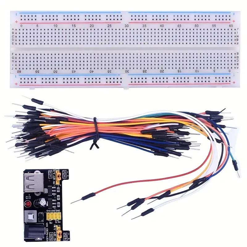 830 ピース/箱 DIY プロジェクトスターターキット A - Breadboard 400 Point のレビューと価格