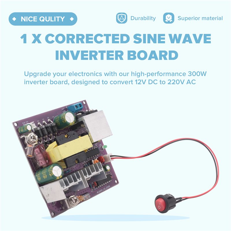 300W 補正正弦波インバーターボード 50-60Hz DC - Boost Converter のレビューと価格